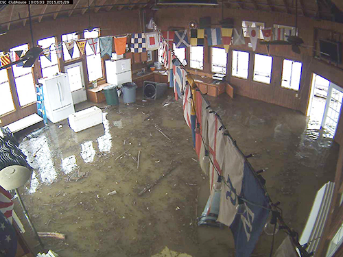 Clubhouse flooding